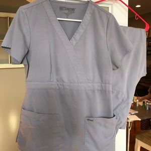 Women’s Grey’s Anatomy Scrub Set - Nickel Gray